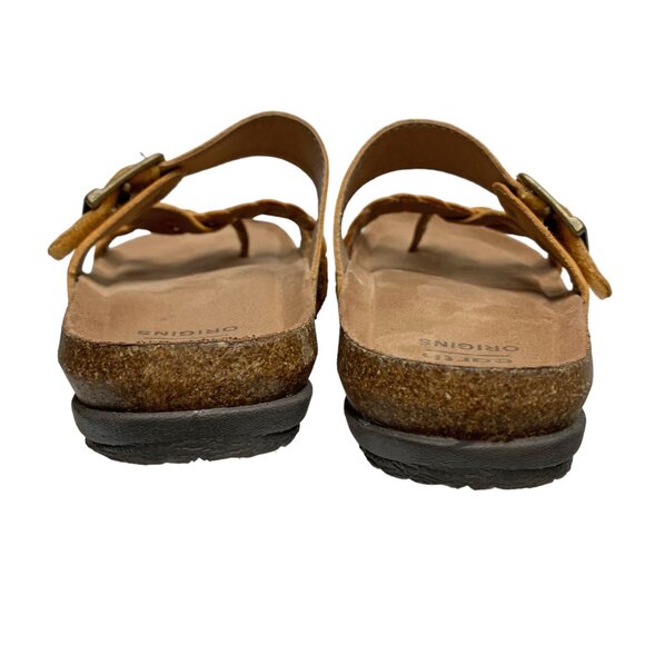 Earth Origins Orono Foster Amber Yellow Sustainable Nubuck Sandals Womens 8 Wide - Picture 9 of 10